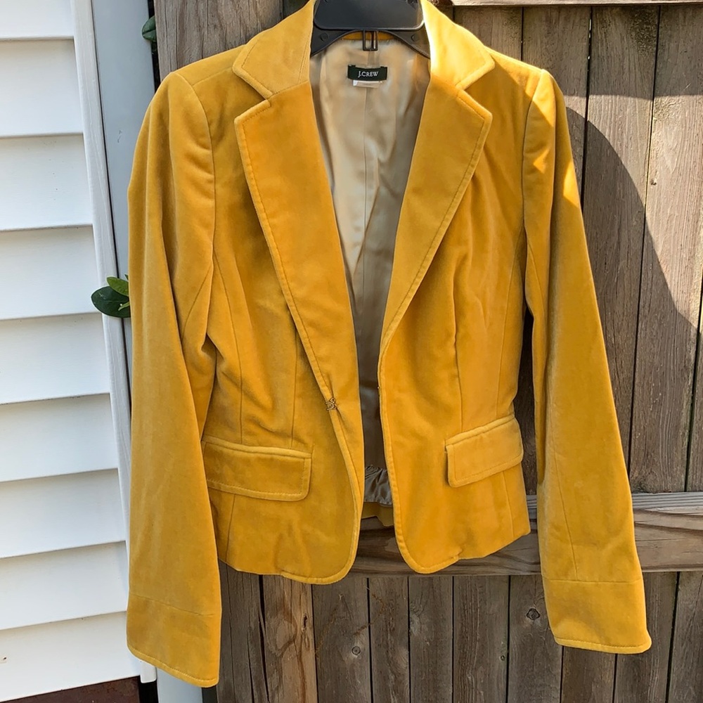 J. Crew Mustard Yellow Blazer